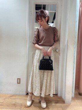 マジェスティックレゴンHEPFIVE店スタッフさん（レディース・159cm）の夏コーディネート