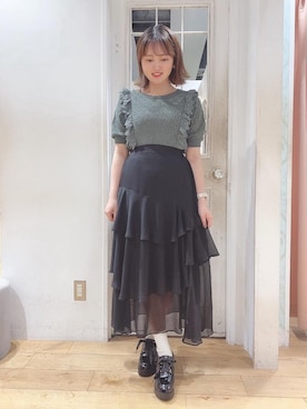 マジェスティックレゴンHEPFIVE店スタッフさん（レディース・155cm）の夏コーディネート