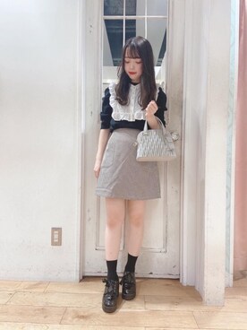 マジェスティックレゴンHEPFIVE店スタッフさん（レディース・151cm）の秋コーディネート