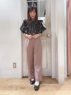 マジェスティックレゴンHEPFIVE店スタッフさん（レディース・156cm）の秋コーディネート