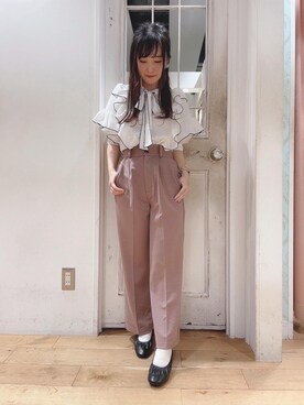 マジェスティックレゴンHEPFIVE店スタッフさん（レディース・156cm）の秋コーディネート