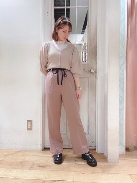 マジェスティックレゴンHEPFIVE店スタッフさん（レディース・151cm）の秋コーディネート