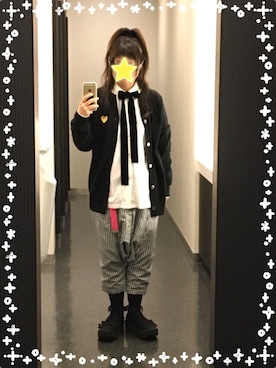 「COMME des GARCONS COMME des GARCONS（コムデギャルソンコムデギャルソン）のアイテム（シャツ/ブラウス）」を使った、omronさん（レディース・152cm）の冬コーディネート