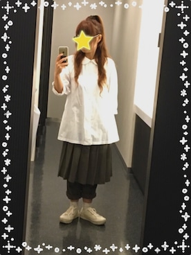「COMME des GARCONS COMME des GARCONS（コムデギャルソンコムデギャルソン）のアイテム（シャツ/ブラウス）」を使った、omronさん（レディース・152cm）の春コーディネート