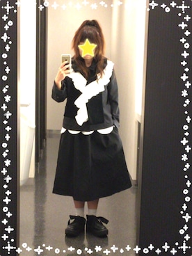 「スカラップ」｜「アイテム（その他トップス）」を使った、omronさん（レディース・152cm）の春コーディネート