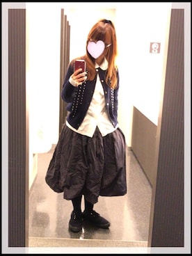 「COMME des GARCONS COMME des GARCONS（コムデギャルソンコムデギャルソン）のアイテム（シャツ/ブラウス）」を使った、omronさん（レディース・152cm）の冬コーディネート