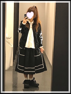 「keisuke kanda（ケイスケカンダ）のアイテム（ジャージ）」を使った、omronさん（レディース・152cm）の春コーディネート