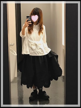 「COMME des GARCONS COMME des GARCONS（コムデギャルソンコムデギャルソン）のアイテム（シャツ/ブラウス）」を使った、omronさん（レディース・152cm）の秋コーディネート