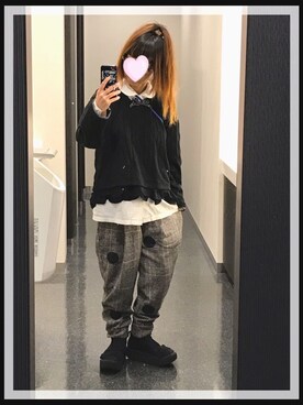 「COMME des GARCONS COMME des GARCONS（コムデギャルソンコムデギャルソン）のアイテム（シャツ/ブラウス）」を使った、omronさん（レディース・152cm）の秋コーディネート