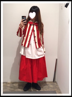 COMME des GARCONS GIRLのスカート（レッド系）を使った人気