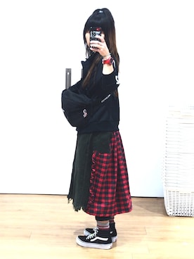 「keisuke kanda（ケイスケカンダ）のアイテム（ジャージ）」を使った、omronさん（レディース・152cm）の秋コーディネート