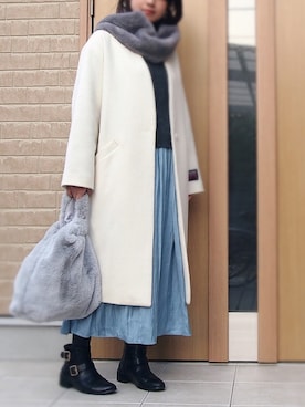 MUNさん（レディース・159cm）の冬コーディネート