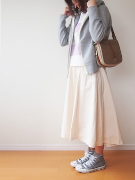 「ラベンダー」｜MUNさん（レディース・159cm）の春コーディネート