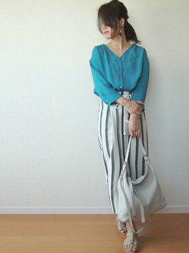 MUNさん(レディース・159cm)の夏コーディネート