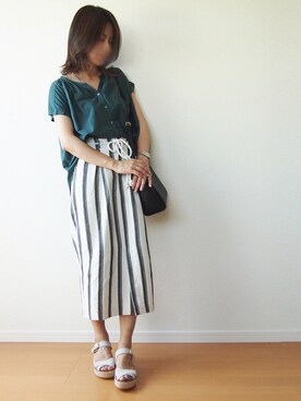 MUNさん(レディース・159cm)の夏コーディネート