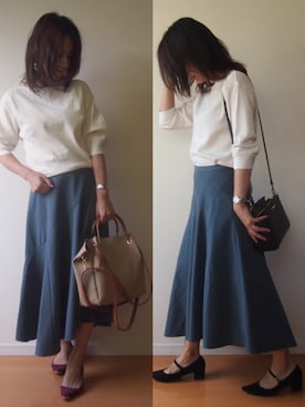 MUNさん（レディース・159cm）の秋コーディネート