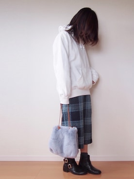 MUNさん（レディース・159cm）の冬コーディネート