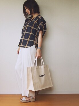 MUNさん（レディース・159cm）の夏コーディネート