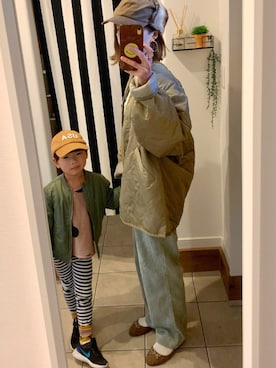 「H&M（エイチ・アンド・エム）のアイテム（MA-1）」を使った、rui_kai_smile♡さん（レディース・163cm）の秋コーディネート