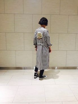 「BEAUTY&YOUTH UNITED ARROWS（ビューティーアンドユースユナイテッドアローズ）のアイテム（ジャケット/アウター、ホワイト系）」を使った、Mariko Ishinoさん（レディース・167cm）の夏コーディネート