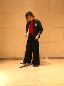 「BEAUTY&YOUTH UNITED ARROWS（ビューティーアンドユースユナイテッドアローズ）のアイテム（ダウンジャケット/コート、ブラック系）」を使った、Mariko Ishinoさん（レディース・167cm）の秋コーディネート
