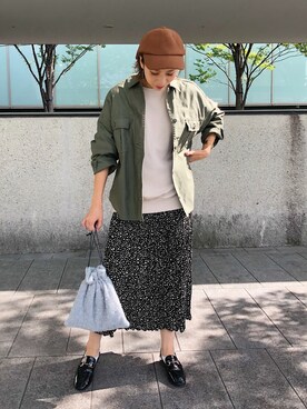 「DISCOAT（ディスコート）のアイテム（スウェット）」を使った、YUKO☆さん（レディース・165cm）の秋コーディネート