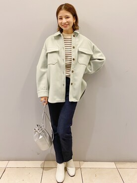 「DISCOAT（ディスコート）のアイテム（ブーツ）」を使った、YUKO☆さん（レディース・165cm）の秋コーディネート