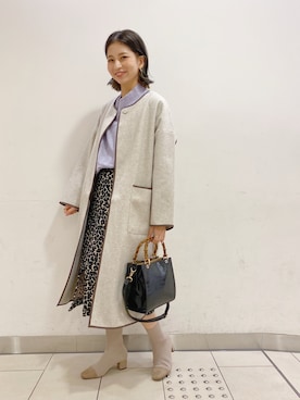 「DISCOAT（ディスコート）のアイテム（その他アウター）」を使った、YUKO☆さん（レディース・165cm）の秋コーディネート
