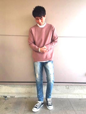 かずてるさん（メンズ・172cm）の冬コーディネート