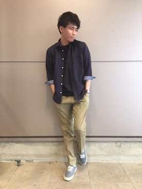 かずてるさん(メンズ・172cm)の春コーディネート