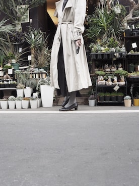 「スプリングSENSEOFPLACE」｜「アイテム（トレンチコート）」を使った、norikofさん（レディース・161cm）の春コーディネート
