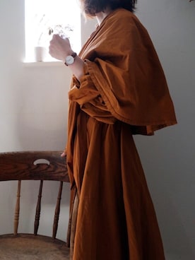 「LEMAIRE（ルメール）のアイテム（トレンチコート）」を使った、norikofさん（レディース・160cm）の春コーディネート