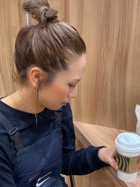 「NIKE（ナイキ）のアイテム（オールインワン・サロペット）」を使った、SAYO☻さん（レディース・157cm）の冬コーディネート