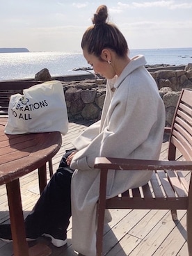 「NIKE（ナイキ）のアイテム（オールインワン・サロペット）」を使った、SAYO☻さん（レディース・157cm）の冬コーディネート