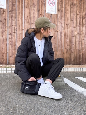 「NIKE(ナイキ)のアイテム(ショルダーバッグ)」を使った、SAYO☻さん(レディース・157cm)の春コーディネート