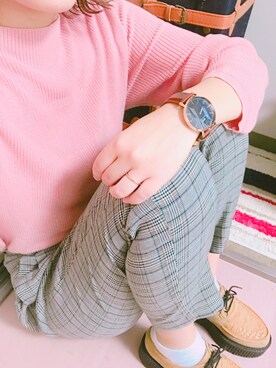 「RETRO GIRL（レトロガール）のアイテム（その他シューズ）」を使った、saeさん（レディース・165cm）の秋コーディネート