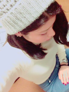 「Maybelline（メイベリン）のアイテム」を使った、badgalsuzuさん（レディース・162cm）の冬コーディネート