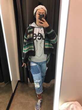 力高子さんのコーディネート