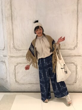 力高子さんのコーディネート