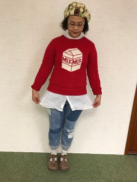 力高子さんのコーディネート