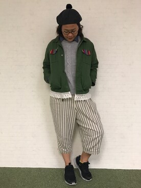 力高子さんのコーディネート