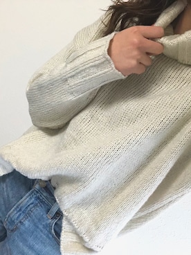 「NETSTAR（ネットスター）のアイテム（ニット/セーター）」を使った、kico☺︎さん（レディース・162cm）の冬コーディネート