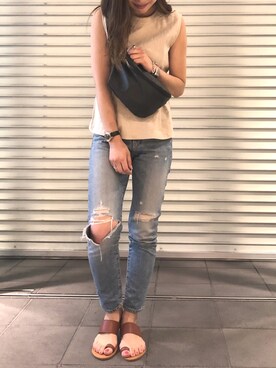 「Ungrid（アングリッド）のアイテム（その他トップス）」を使った、kico☺︎さん（レディース・162cm）の夏コーディネート