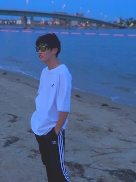 「ビーチサンダル」｜ゆうとさん（メンズ・165cm・10代）の夏コーディネート