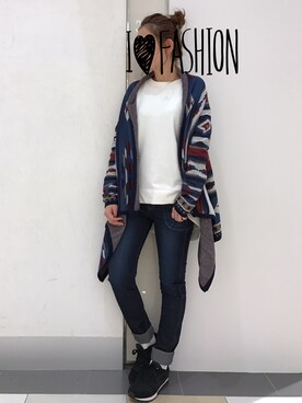 「FINAL DECISION（ファイナルディシジョン）のアイテム」を使った、m*chan♪さん（レディース・156cm）の冬コーディネート