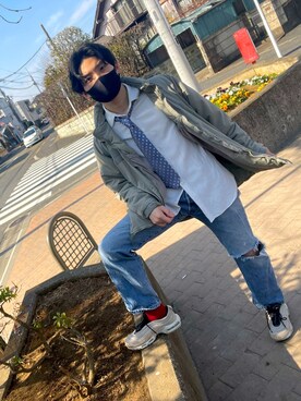 「アイテム（フォーマルスーツ/小物）」を使った、frkoseeeさん（メンズ・178cm・20代）の冬コーディネート