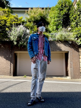 「リーバイス」｜frkoseeeさん（メンズ・178cm）の春コーディネート