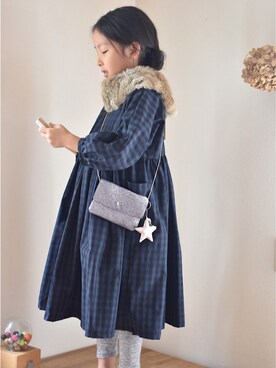 「BONTON（ボントン）のアイテム」を使った、kanahonさん（キッズ・120cm）の秋コーディネート