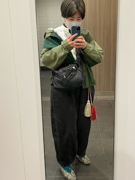 「Ne-net（ネネット）のアイテム（ジャケット/アウター）」を使った、☔️さん（レディース・155cm）の秋コーディネート
