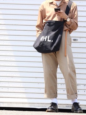 DAIさんの「Hanes×SHIPS AUTHENTIC PRODUCTS(ヘインズ×シップス・オーセンティック・プロダクツ): 2パック/Tシャツ Japan Fit■」を使ったコーディネート